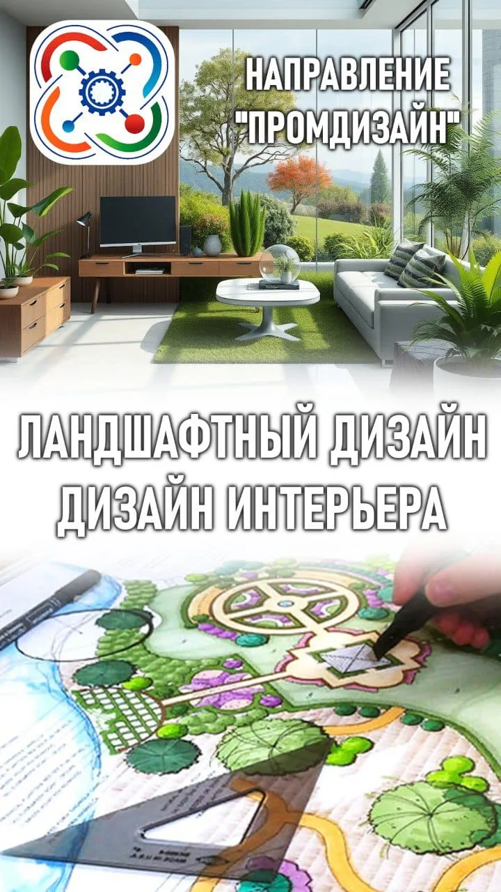 Направление- Ландшафтный дизайн, дизайн интерьеров.